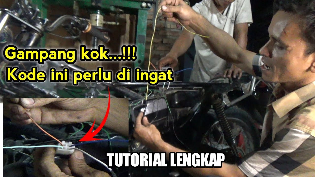 Trik Rajo otomotif memperbaiki kabel kelistrikan motor honda win 6 volt ke 12 volt