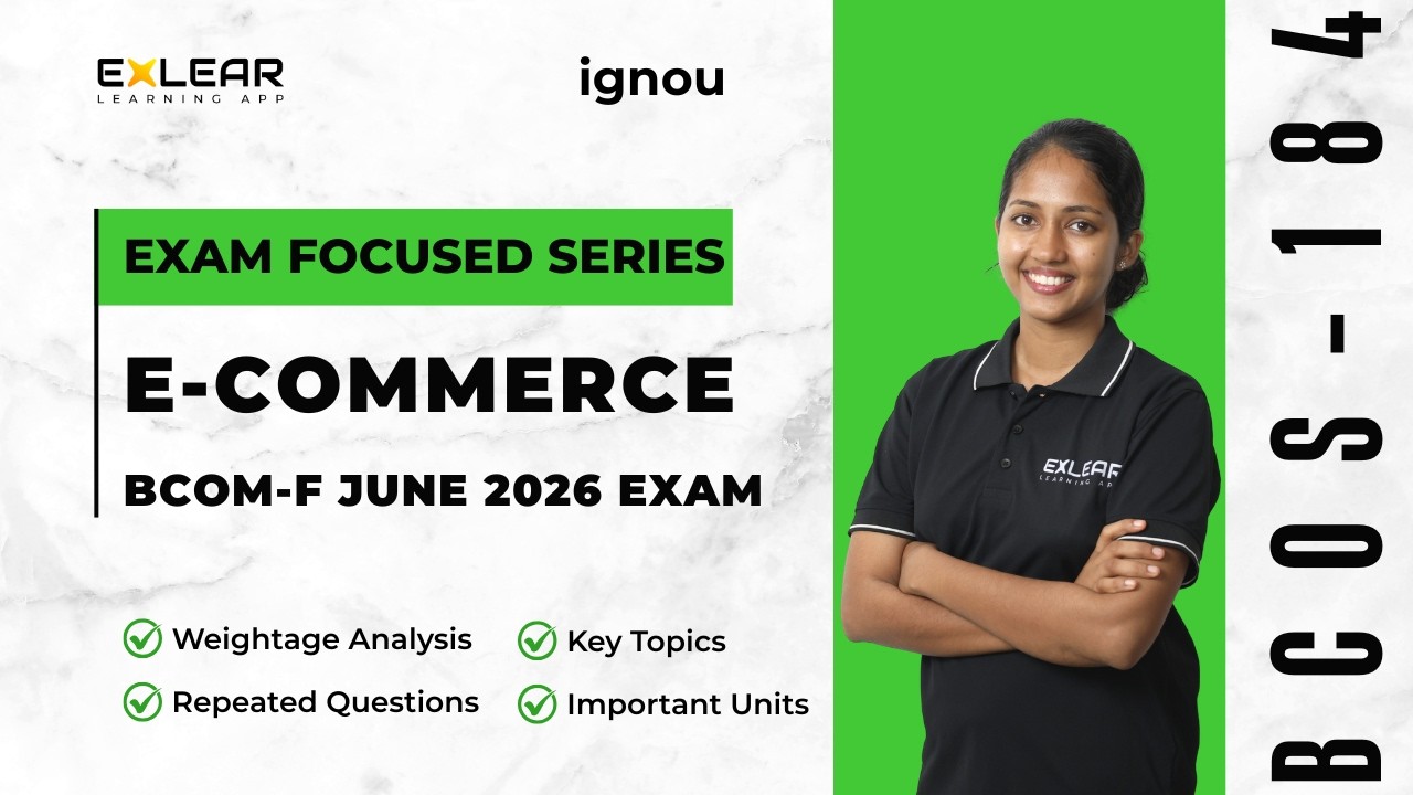BCOS -184 | എക്സാം ഫോക്കസ്ഡ് സീരീസ് | BCOMF JUNE 2026 TEE| CHECK DESCRIPTION |
