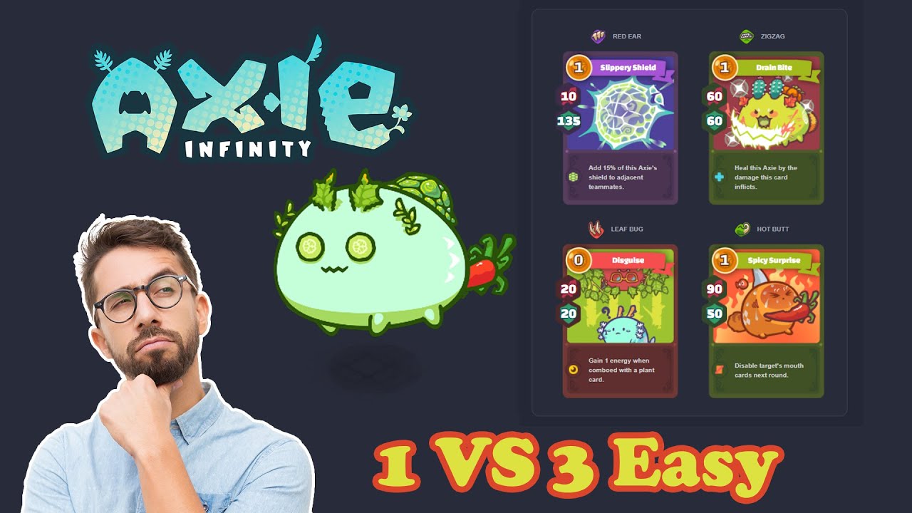 TOP TIER BACKLINE AXIE - 1 VS 3 Situation (Axie Infinity Meta)