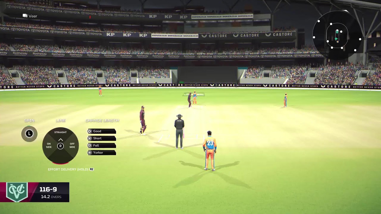 Playing Cricket26 CT vs Veer contd