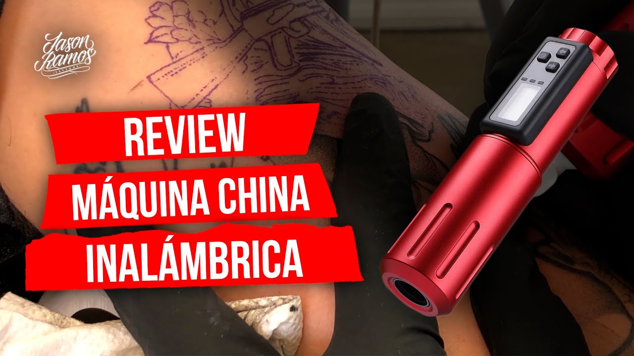 REVIEW Máquina CHINA de TATUAR INALÁMBRICA 5 Grips // Stigma Wireless Battery #yo3rl