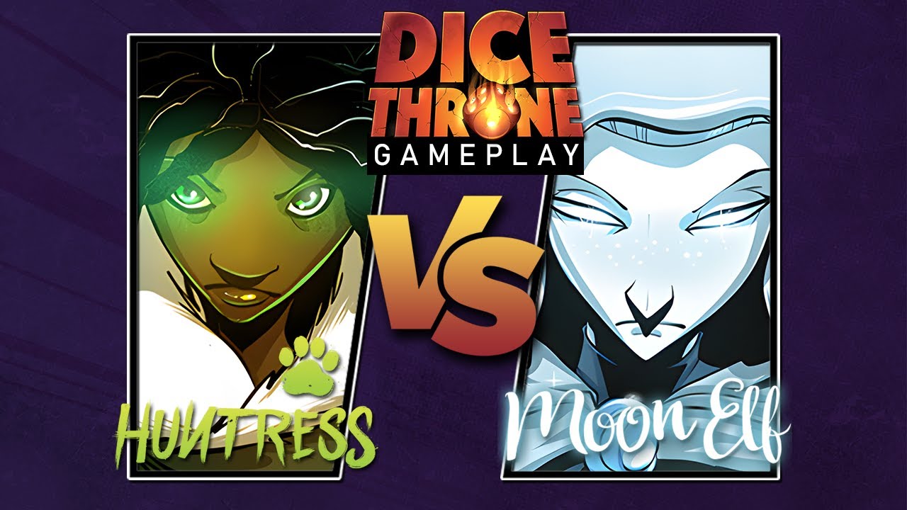 Dice Throne Duel Gameplay | Moon Elf vs Huntress