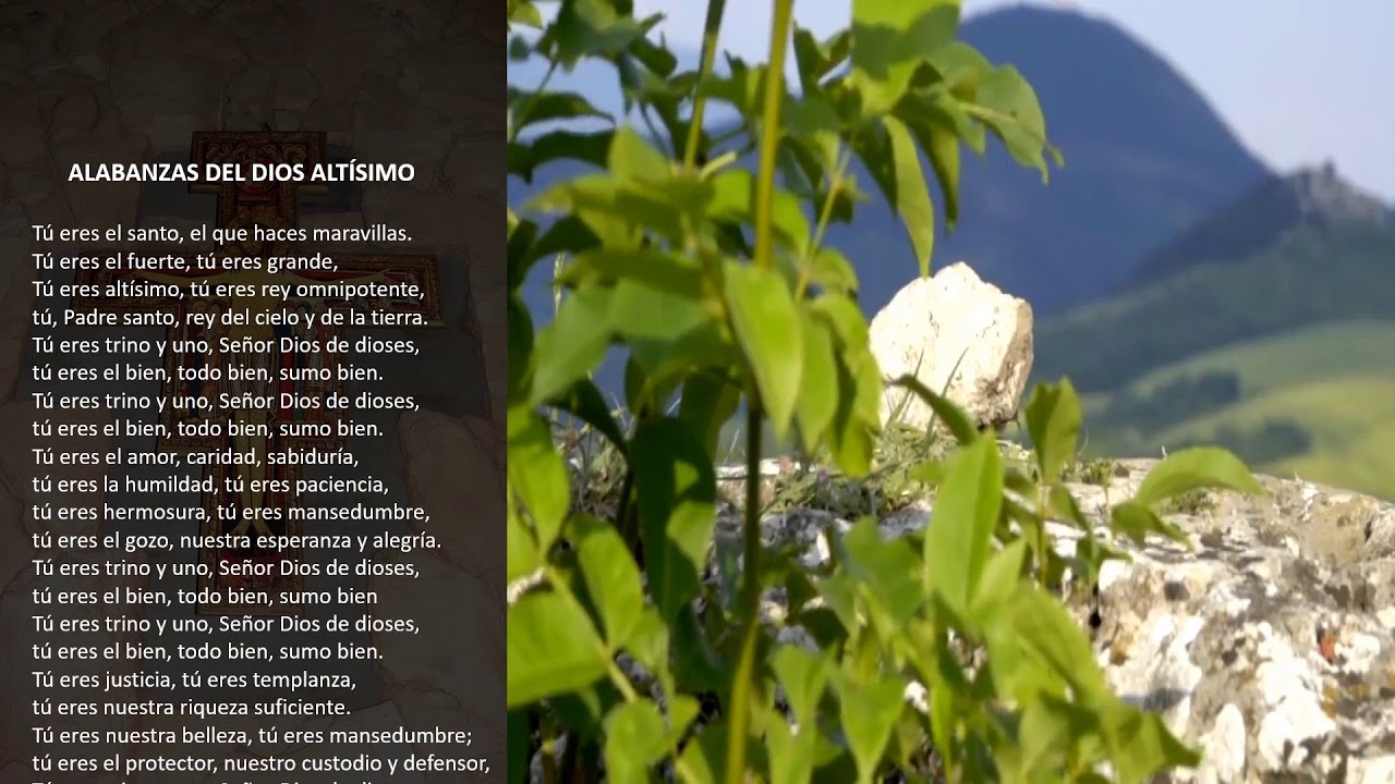 CANTO FRANCISCANOS: Alabanza al Dios altísimo