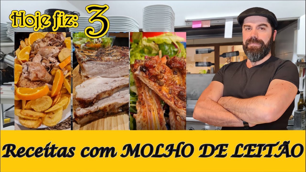 Chef Hélder Freire!! Hoje fiz... 3 RECEITAS COM TEMPERO DE LEITÃO