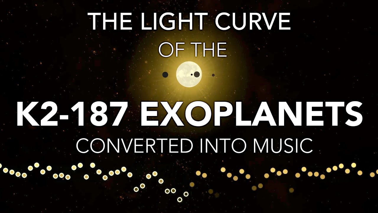 The Entire Light Curve of the K2-187 Exoplanets Converted Into Music
