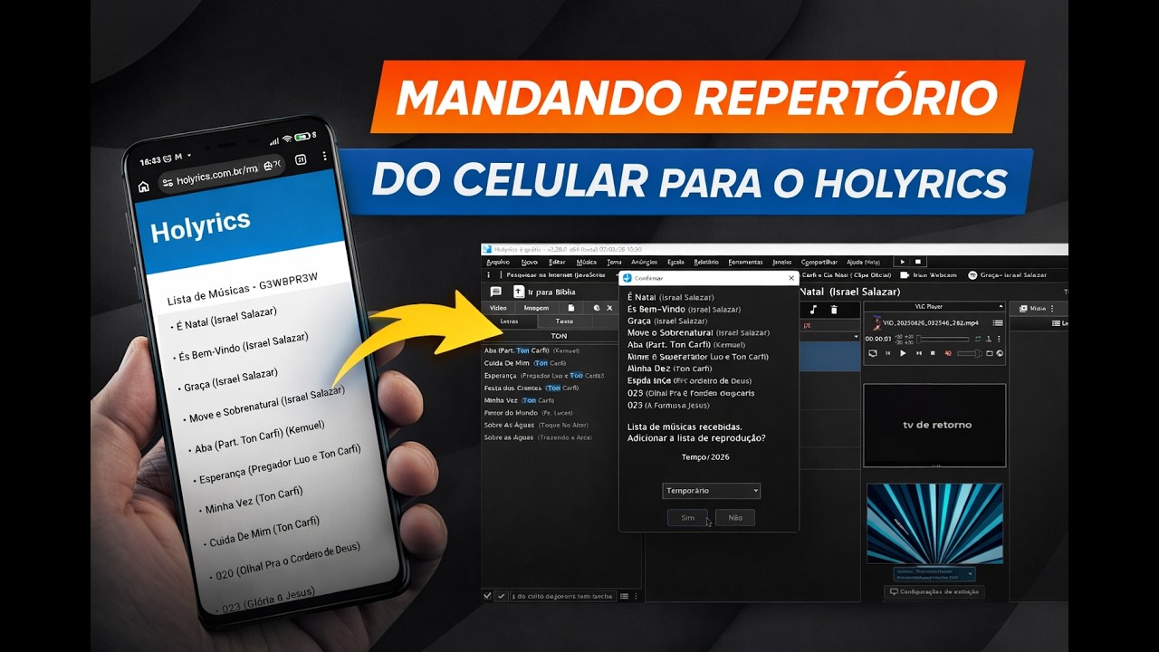 MANDANDO REPERTÓRIO DO CELULAR PARA O COMPUTADOR.