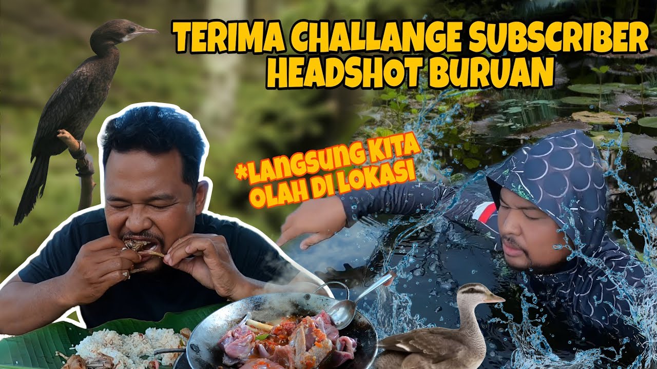 CHALLENGE HEADSHOT DARI SUBSCRIBER LANGSUNG KITA OLAH DI LOKASI HASIL BURUAN