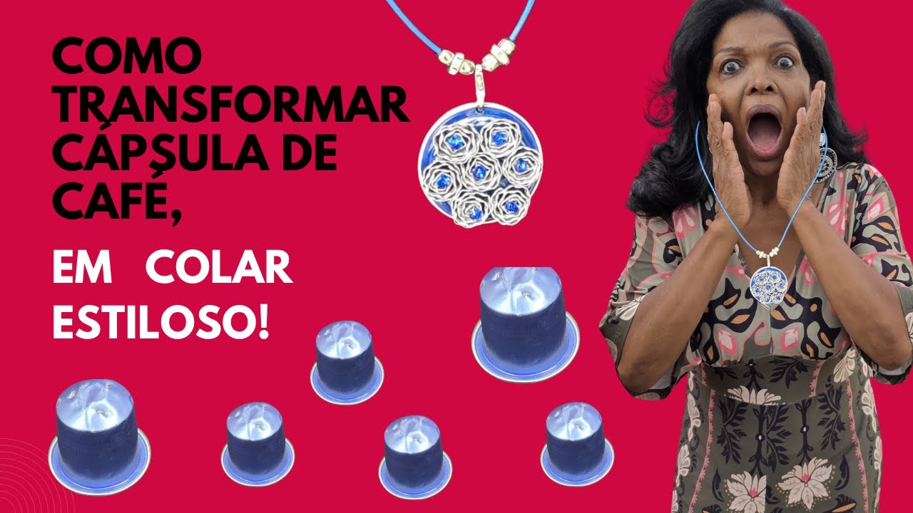 Transforme cápsula de café em um colar estiloso e sustentável! #bijuteriaartesanal