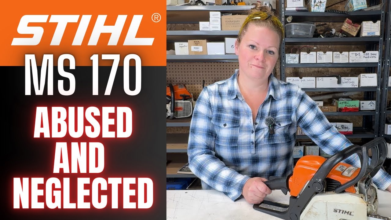 Stihl MS 170 Chainsaw   Bar And Chain Problems ?  Will It run ?   Let's Help The Poor Thing!