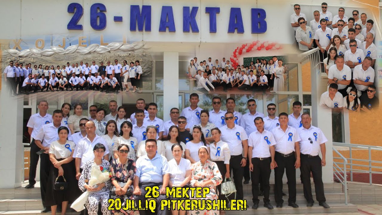 Xojeli 26 mektep 20 jilliq pitkerushiler 2024 1 bolim