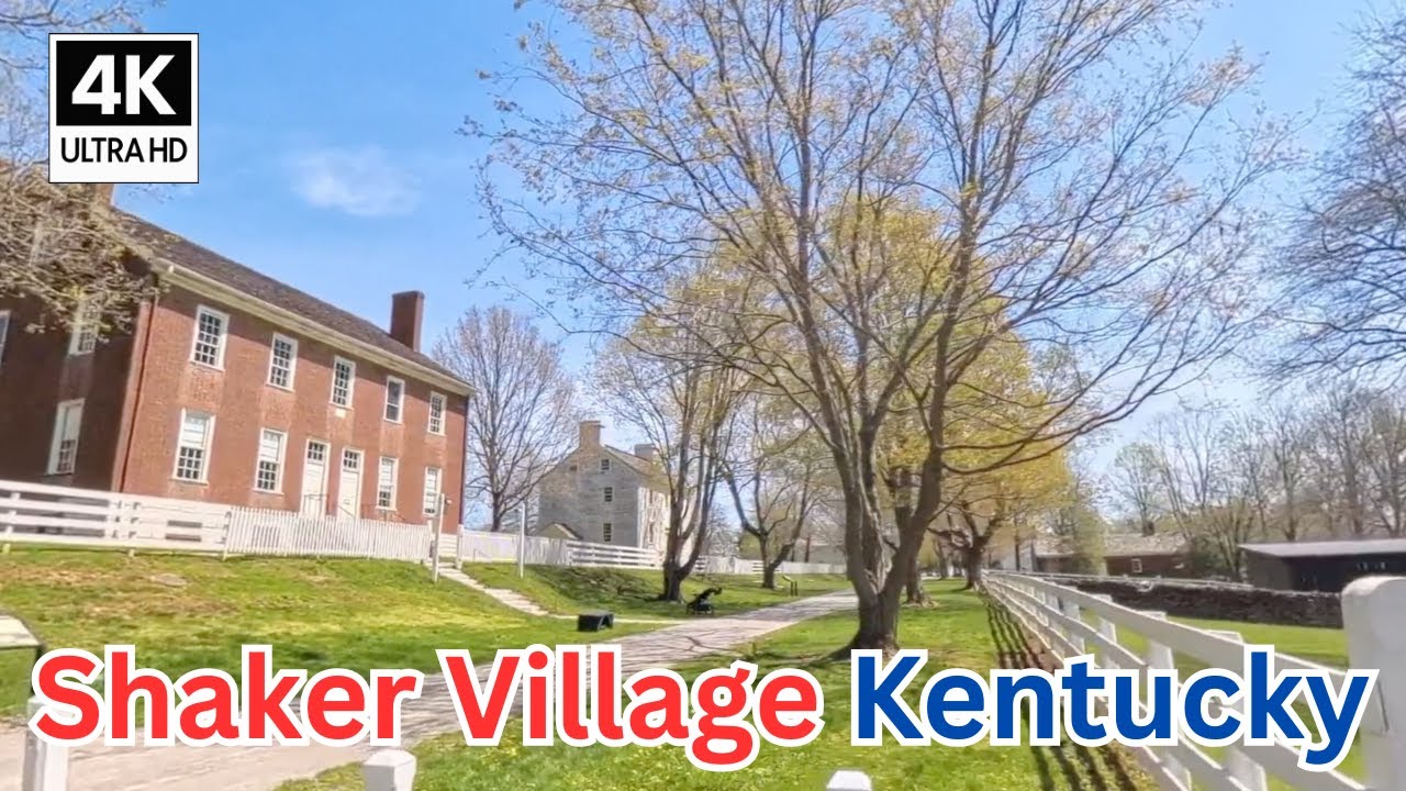 Driving Through Shaker Village, Kentucky in 4K 🚗 | Scenic Historic Tour of Pleasant Hill