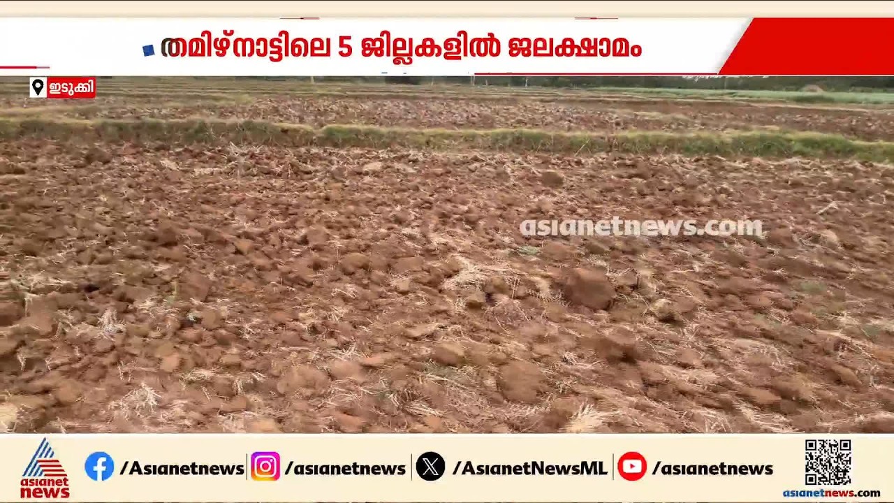 മുല്ലപ്പെരിയാർ അണക്കെട്ടിൽ ജലനിരപ്പ് താഴ്ന്നു; തമിഴ്നാട്ടിൽ അഞ്ച് ജില്ലകൾ കടുത്ത പ്രതിസന്ധിയിൽ