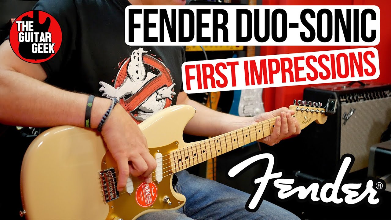 FENDER PLAYER DUO-SONIC 2020 in GOLD - Unboxing, First Impressions and some bad news...