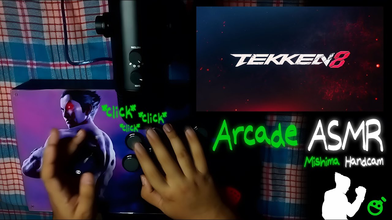 Arcade Stick ASMR - Mishima Handcam on Tekken 8