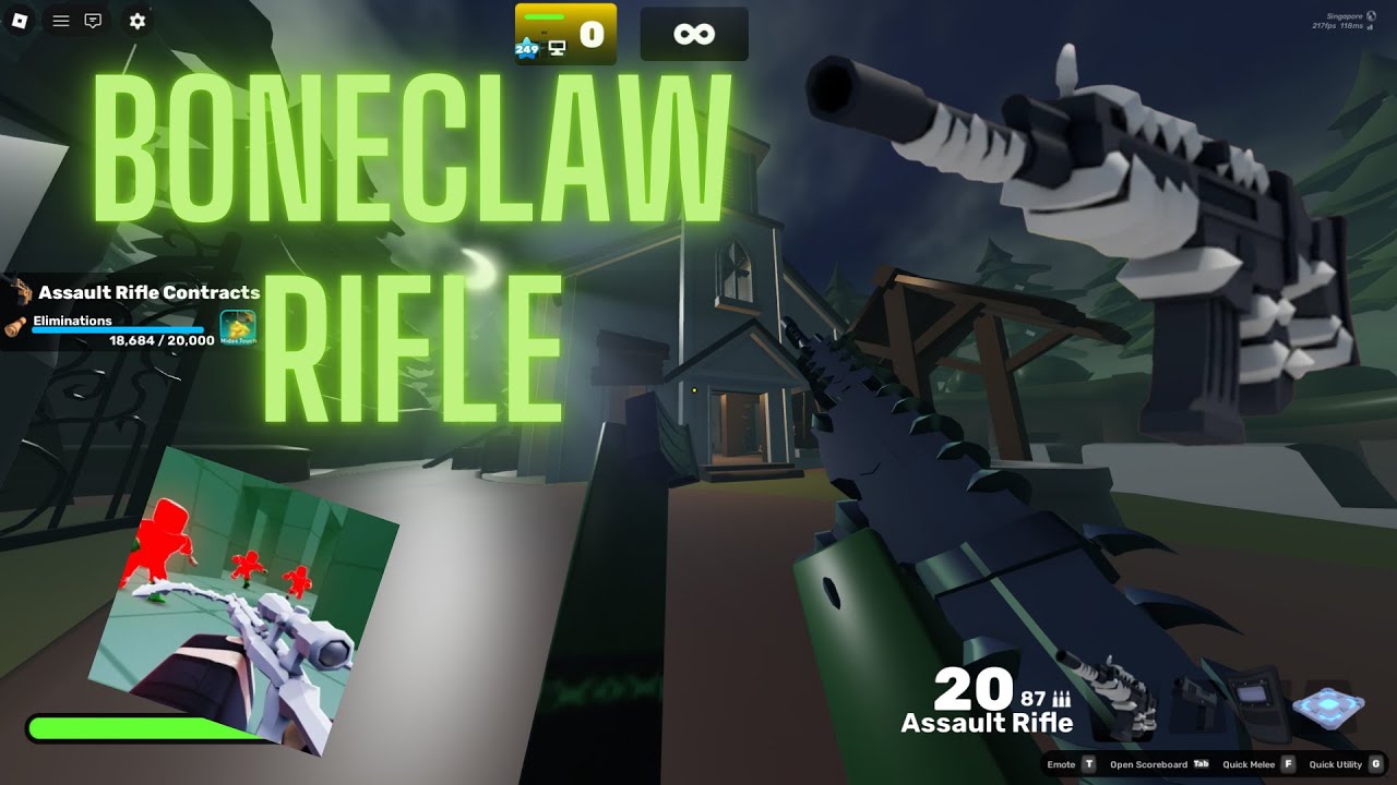 PLAYING WITH THE BONECLAW RIFLE SKIN IN RIVALS