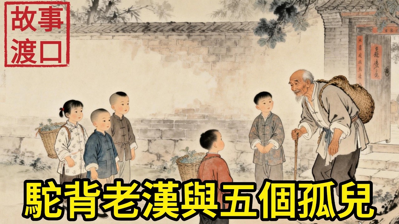 駝背老漢養大五個孤兒，死後連棺材都買不起，出殯當天，五個孩子各自帶回來一份天價大禮！#民間故事#善有善報#爲人處世#故事分享