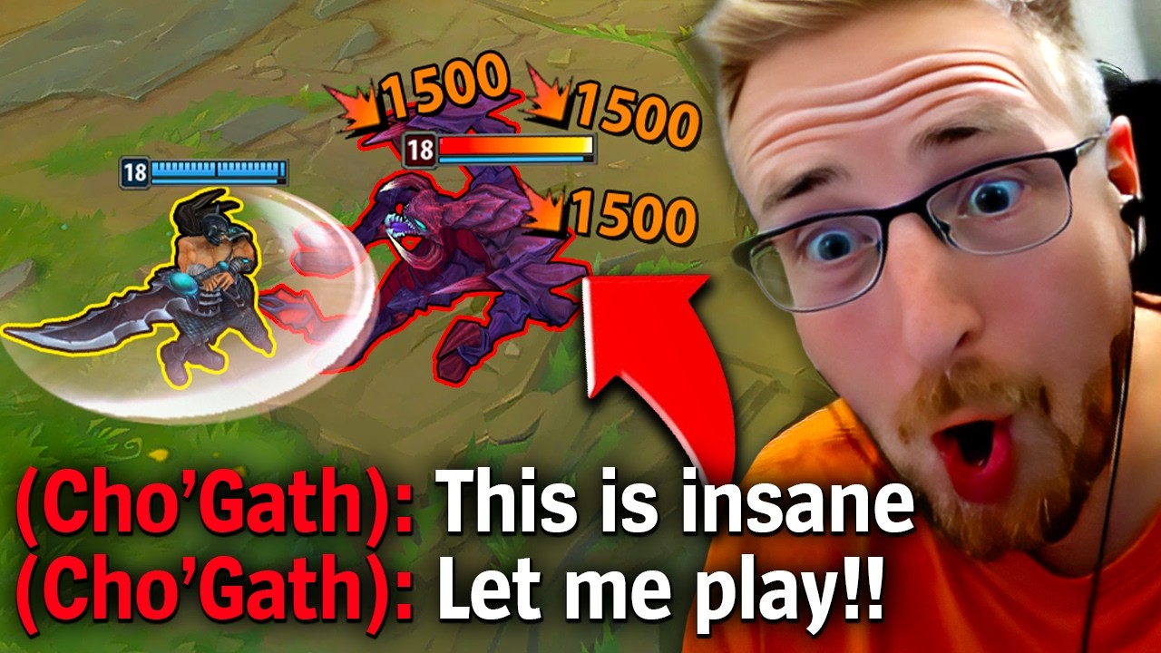 I Destroyed This Cho'gath Player Since Level 1 ( HUGE TOP GAP )