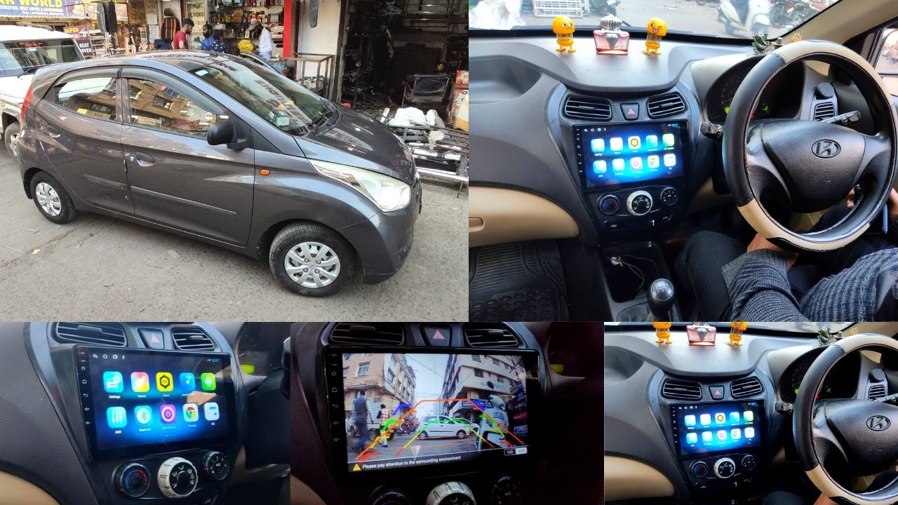 Hyundai Eon Accessories | 9 inch Touch Android Installation ‎@Tushar Guruji  Contact📞 6268777684