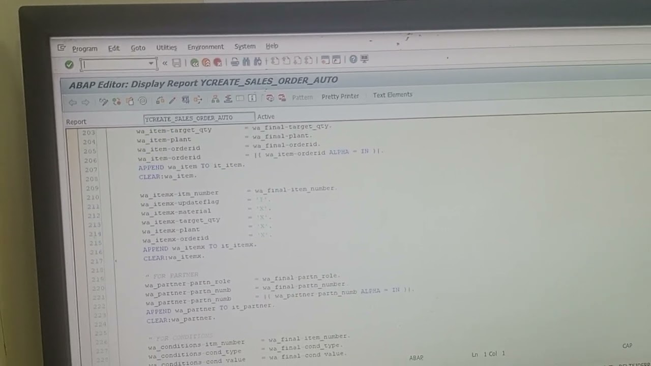 SAP ABAP Sales order create Automatically using BAPI Call function