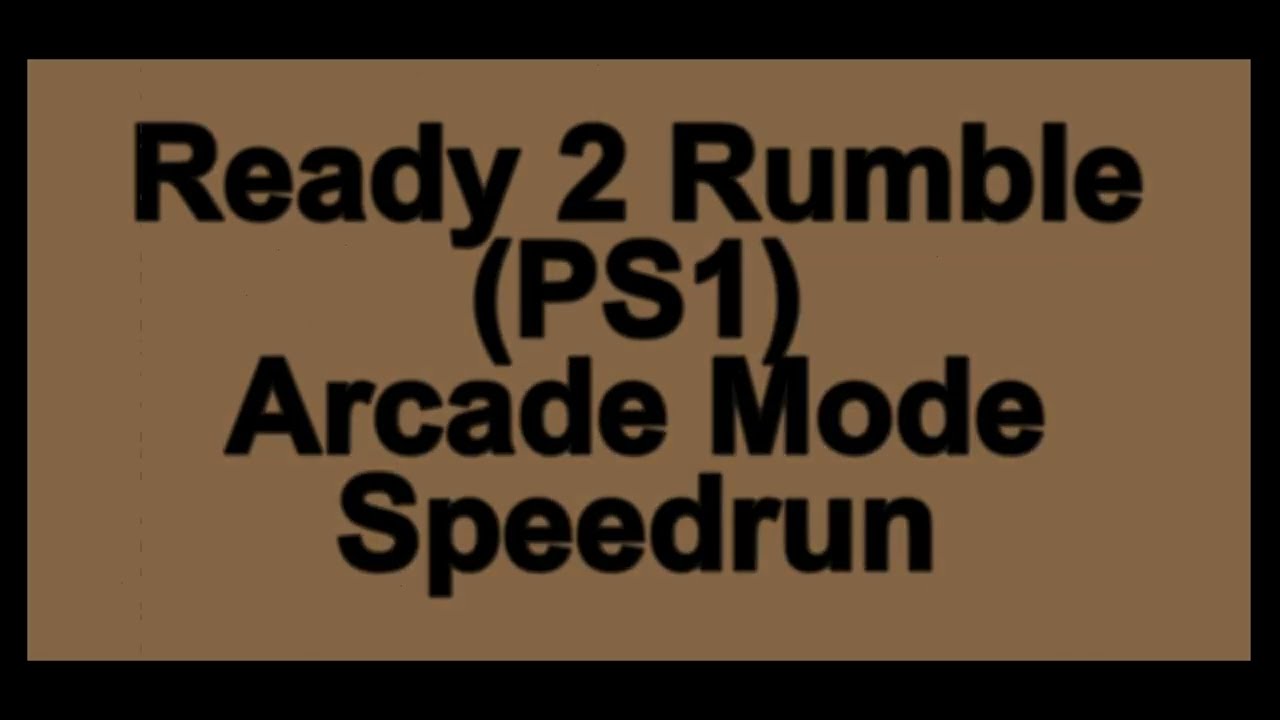 Ready 2 Rumble Boxing (PS1) Arcade Mode 10 Fights Speedrun.