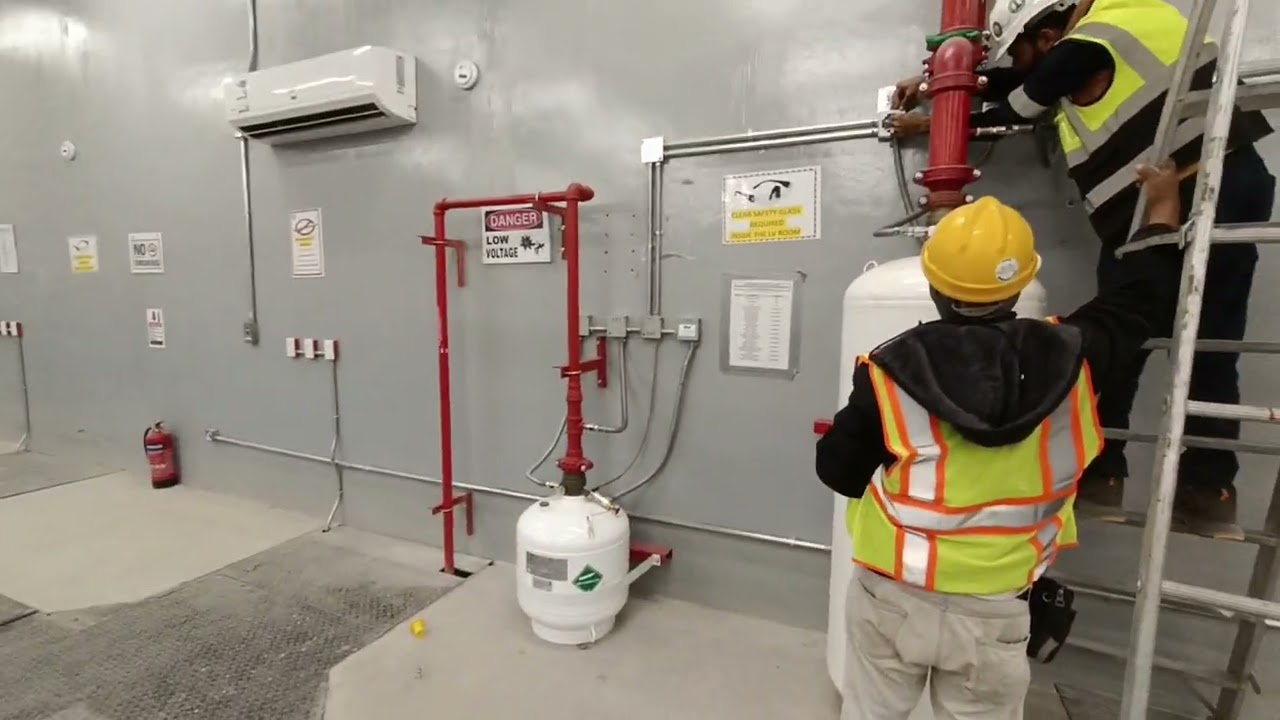 Novice system FM 200 Fire alarm system testing commissioning 6 cycles