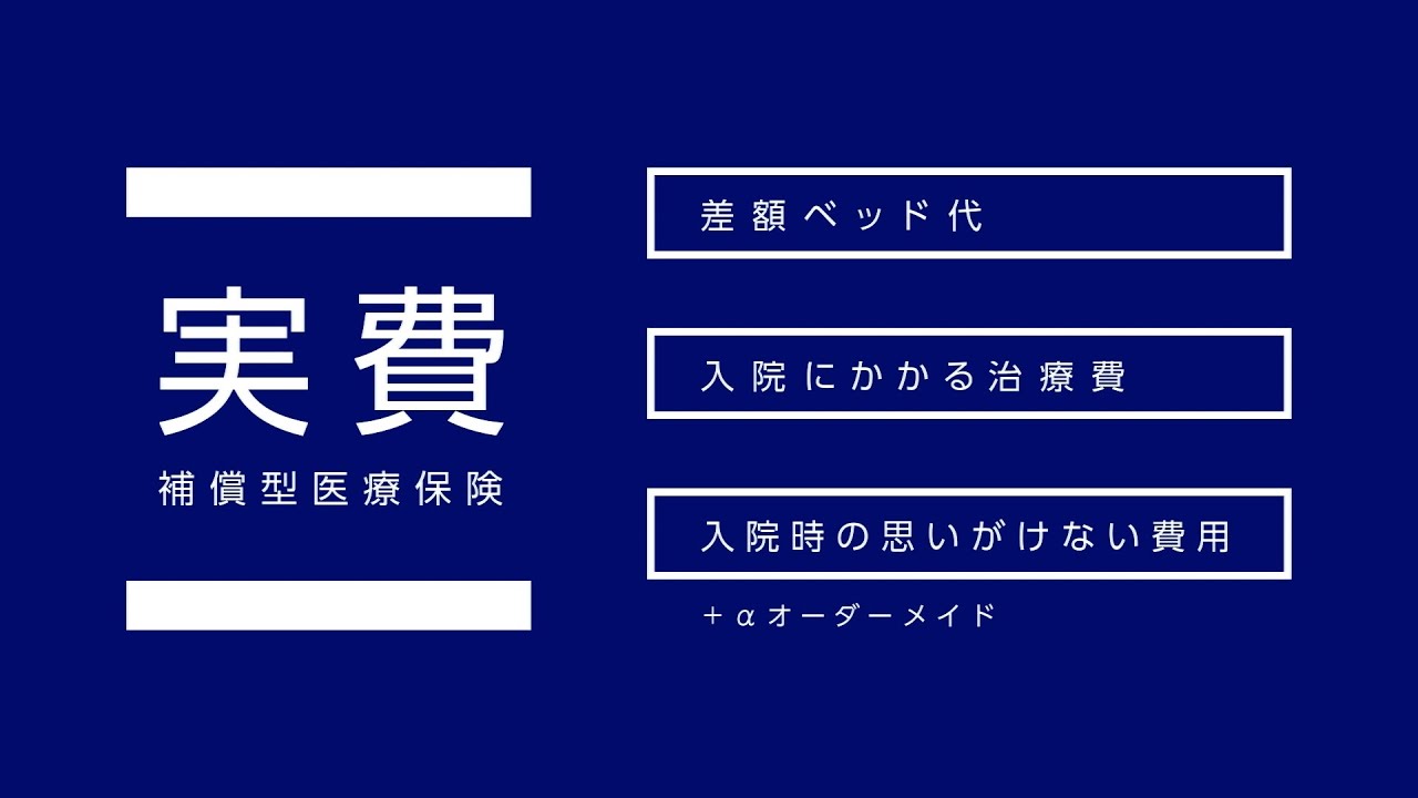 実費補償型の医療保険の特長