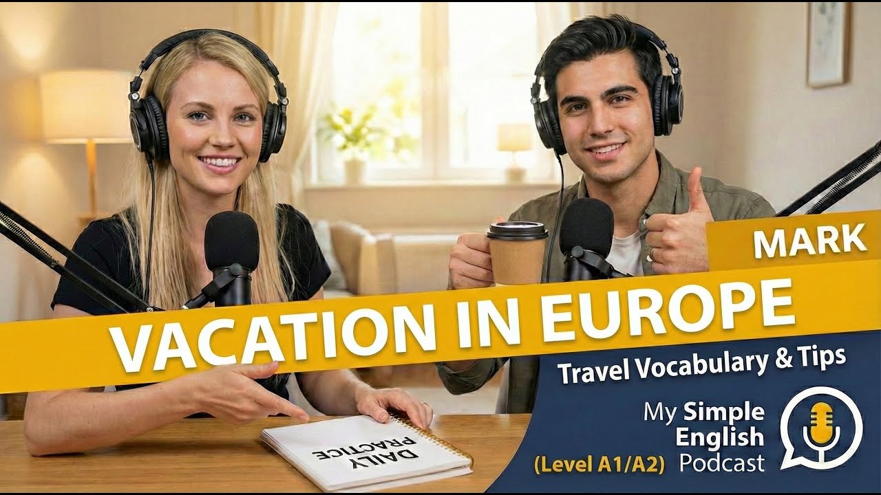 English Listening Practice: Vacation in Europe | Travel Vocabulary & Phrases