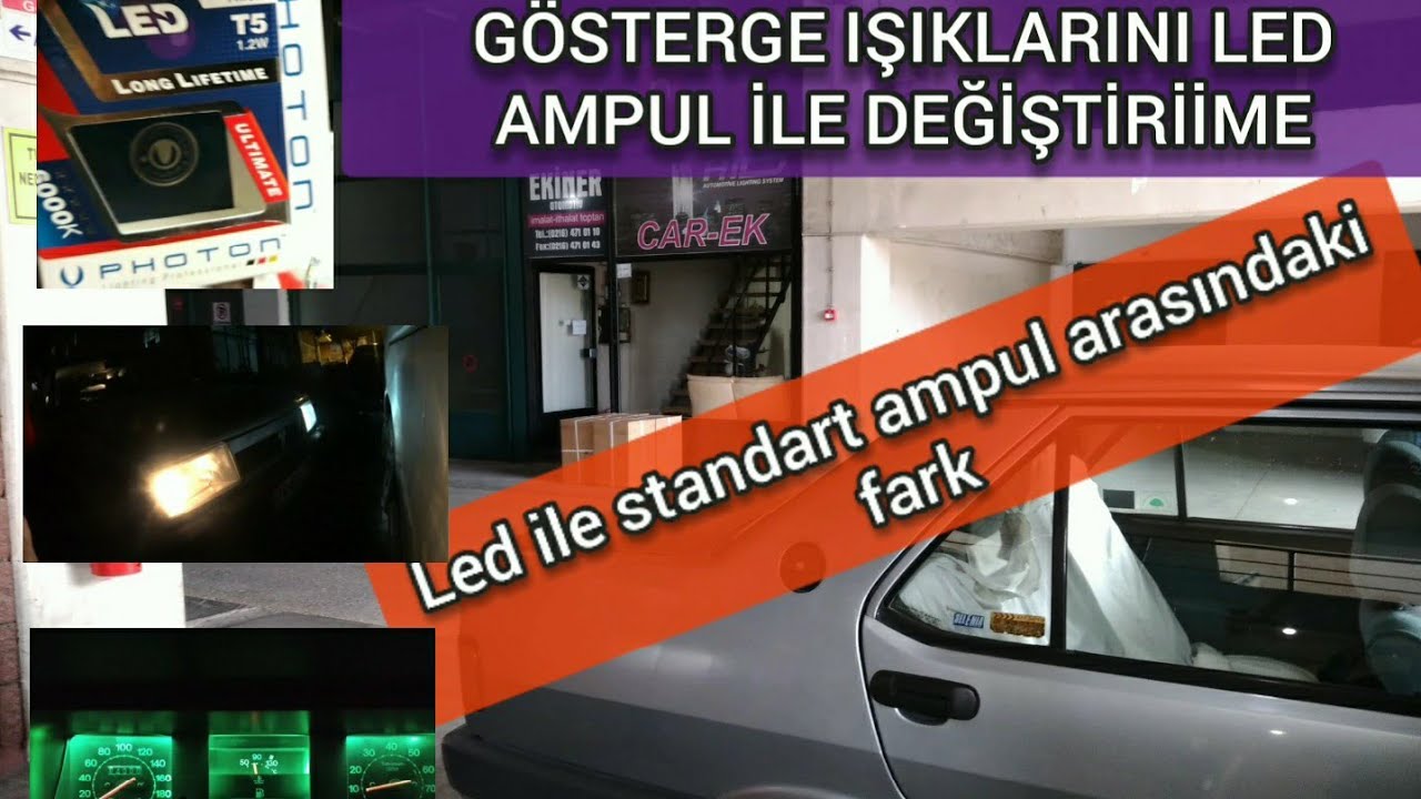 Gösterge ve Far Ampullerini Led'e Çevirmek | TOFAŞ |%50'den Fazla Aydınlatma