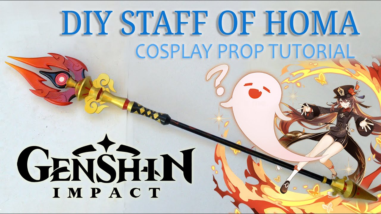 Genshin Impact - DIY Staff of Homa cosplay prop tutorial hutao