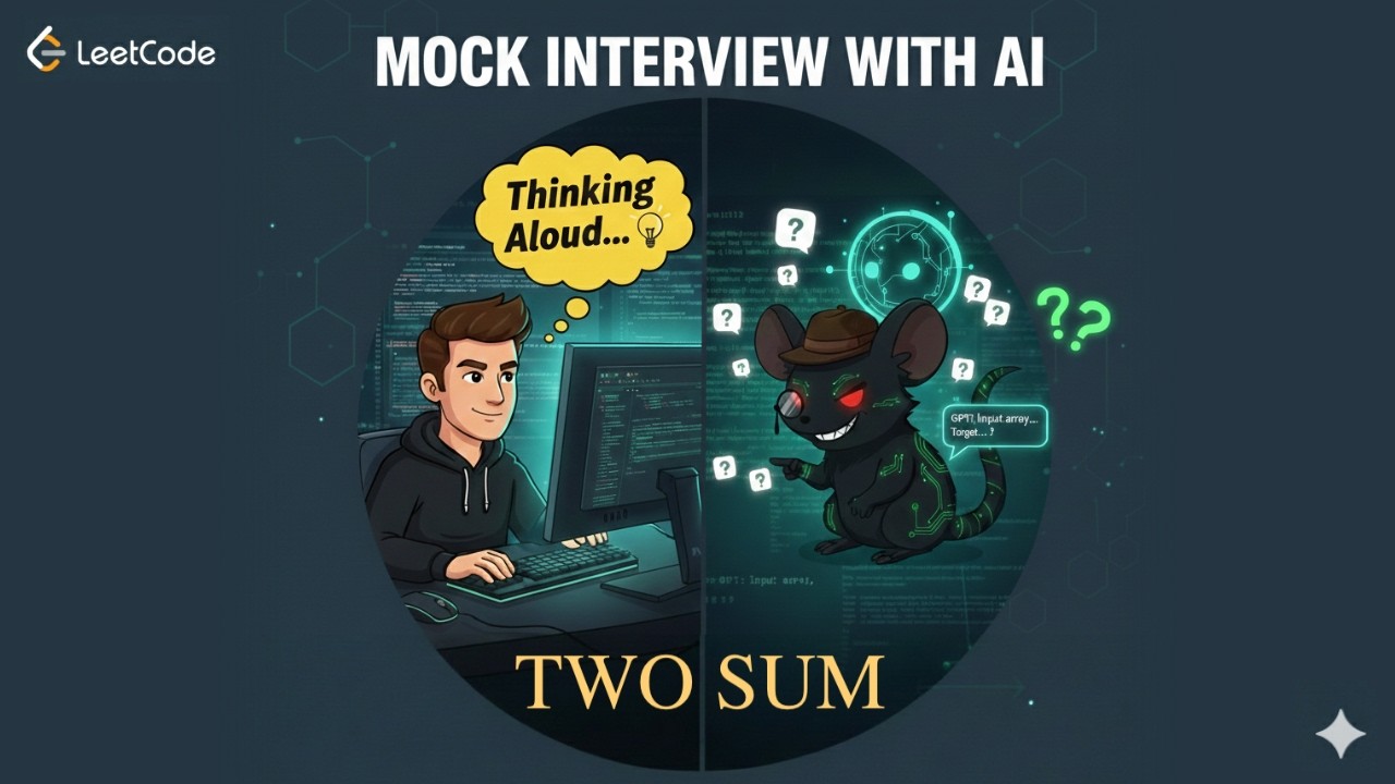 Mock Coding Interview Practice | Two Sum | Think Aloud with GPT