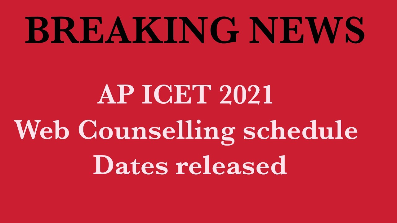 AP ICET 2021 Web Counselling started Today