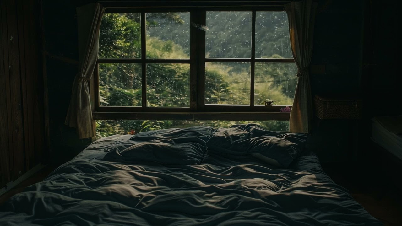 Immerse Yourself in a Relaxing Rainstorm | Gentle Pitter-Patter & Rumbling Thunder