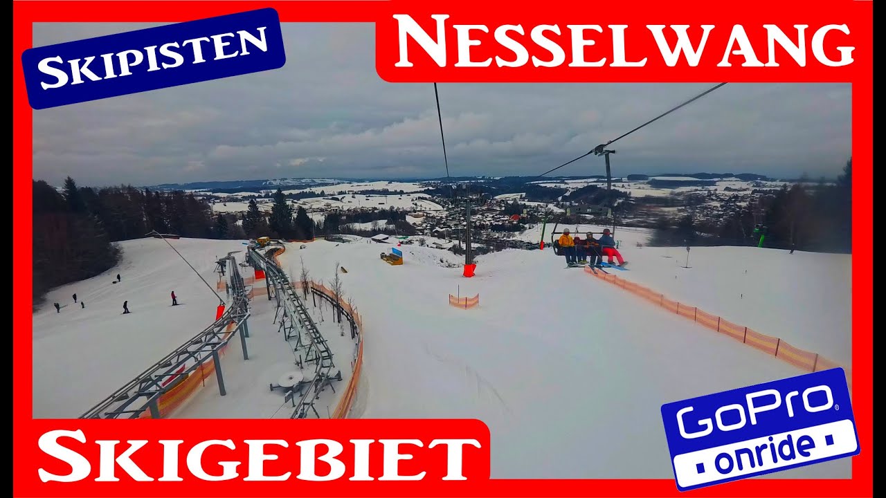 NESSELWANG SKIGEBIET Alpspitzbahn Pisten ONRIDE GoPro