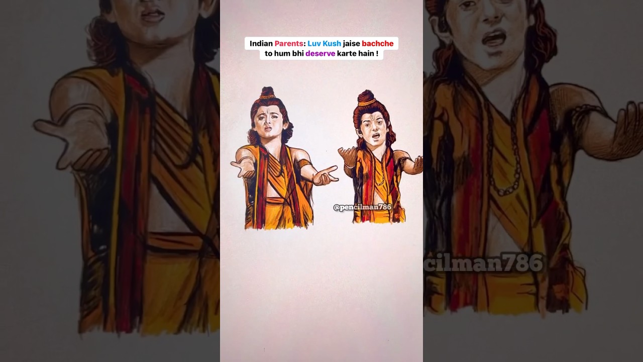 Luv Kush, Jai SiyaRam 🙏🏻 3D Zoom Art Arun Gohil & Dipikachikhlia in Ramayana #luvkush #shorts #fyp