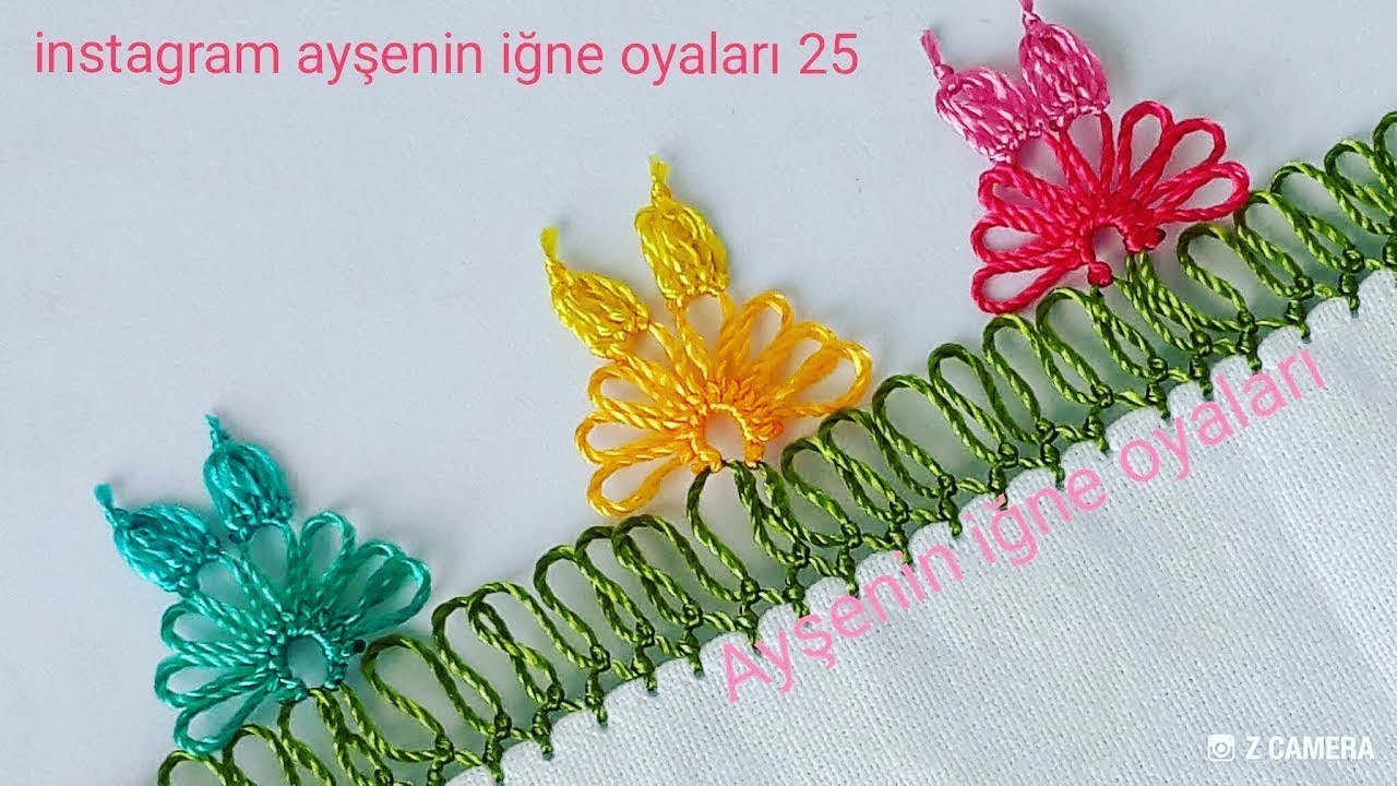 151.model Yeni cıtı pıtı kelebek iğne oyası modeli anlatımlı yapılışı 📣 📣