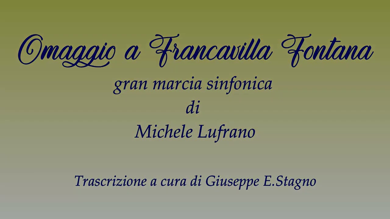 Omaggio a Francavilla Fontana di Michele Lufrano