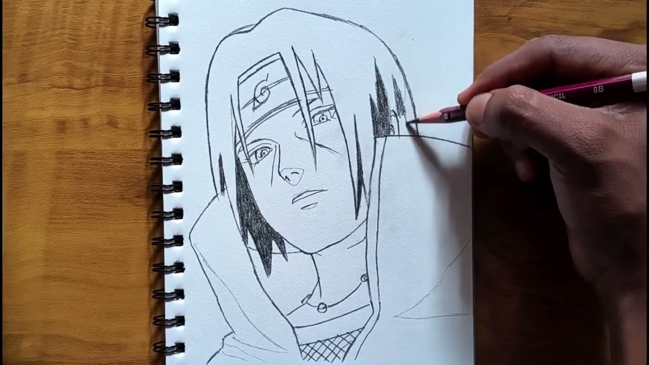 How to draw Itachi Uchiha step by step | #anime  #animedrawing 