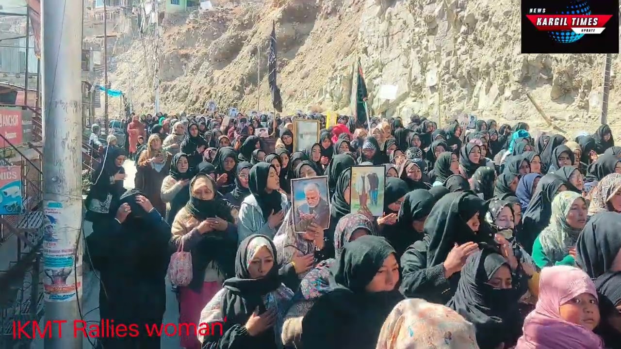 Wave of sweeps Across kargil after Martyrdom of supreme leader Imam khamanai IKMT kargil 
