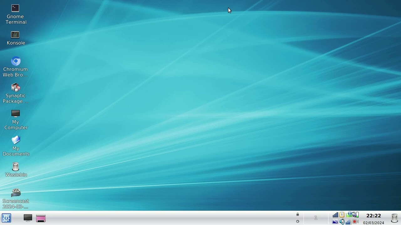 Linux Mint With Trinity Desktop.