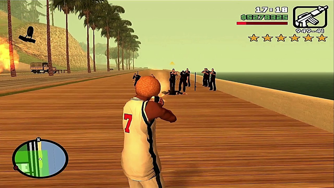 6 Six Star Police Army Escape GTA SAN ANDREAS TRILOGY