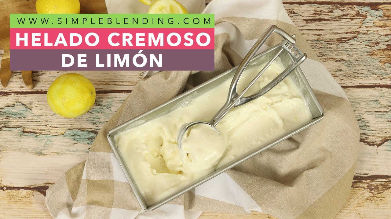 HELADO CREMOSO DE LIMÓN | Helado casero de limón con heladera Magimix | Helado de limón casero