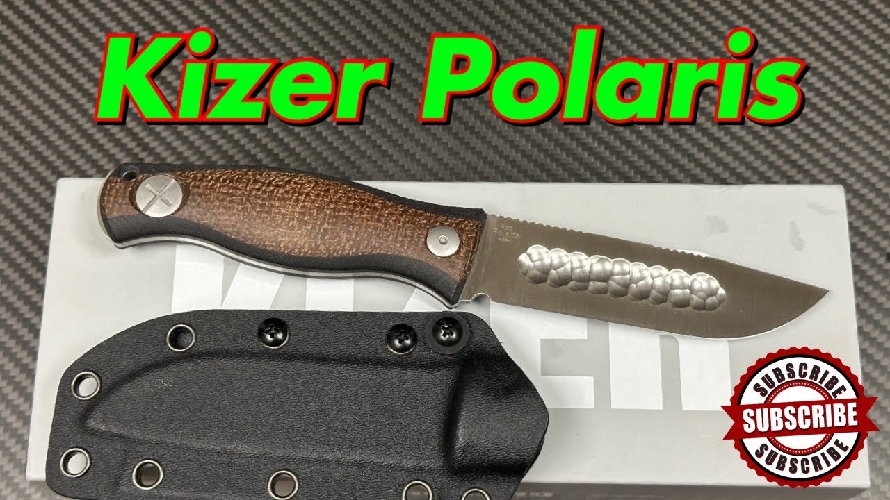 Kizer Polaris  Azo design  Scandi/Chisel grind ! 