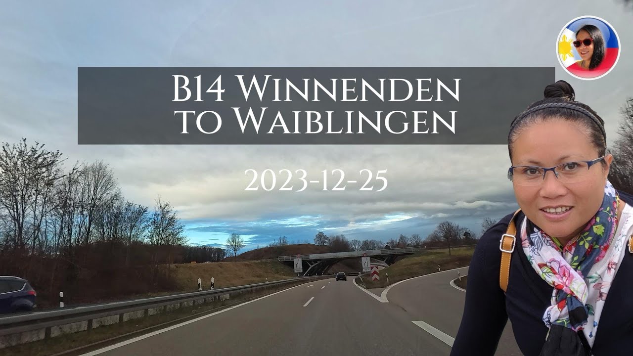 B14 Winndenden to Waiblingen Baden Wuerttemberg Germany