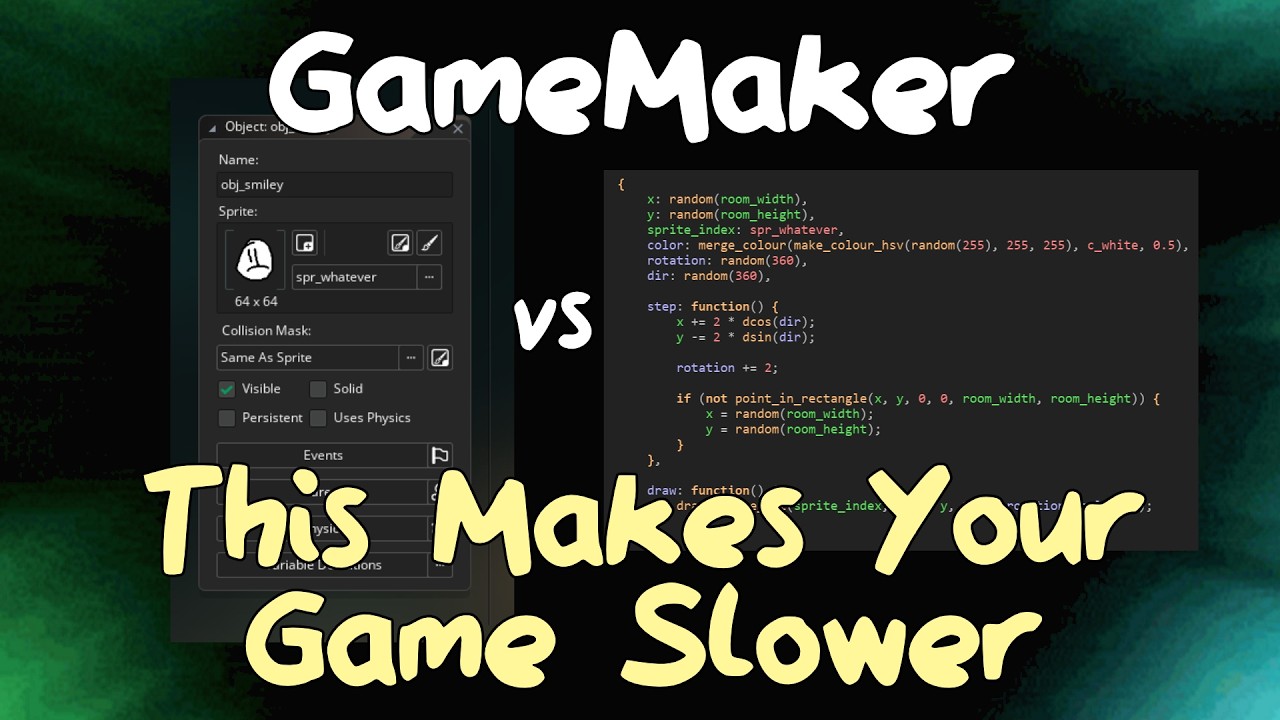Anti-optimizations - Structs vs. Instances - Optimizing Games in GameMaker