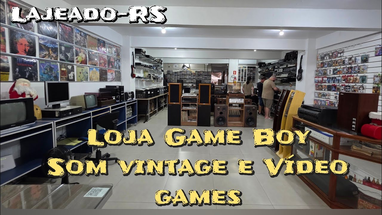 VISITANDO A LOJA GAME BOY DE SOM VINTAGE E VIDEO GAMES 