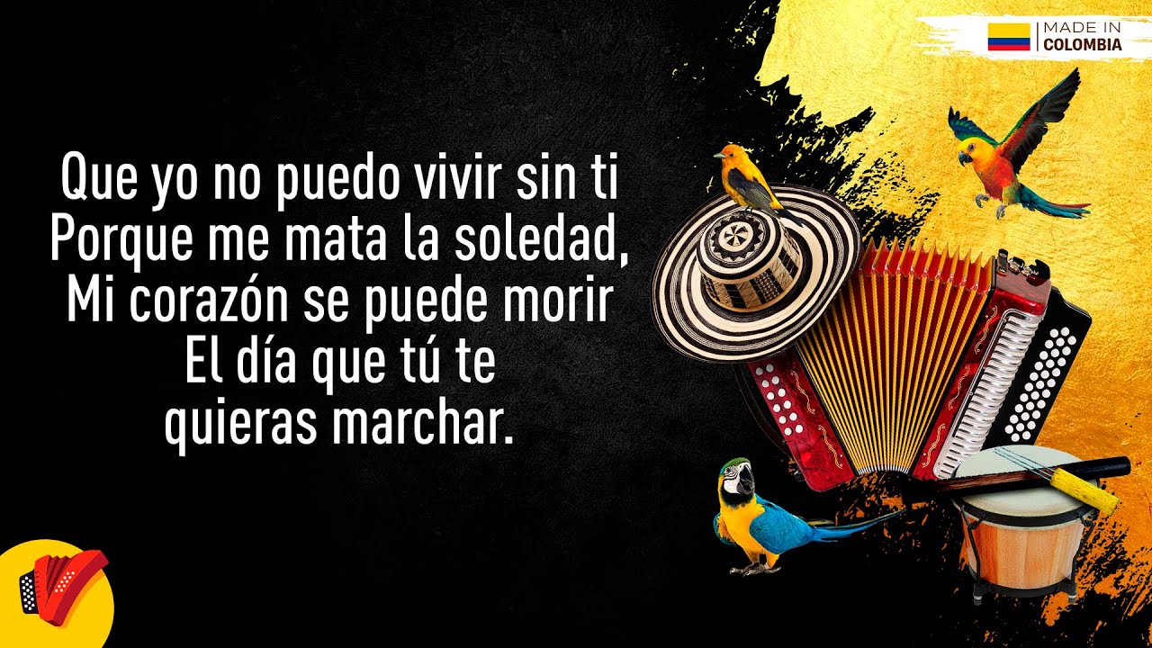 No Puedo Vivir Sin Ti, Miguel Morales, Video Letra - Sentir Vallenato