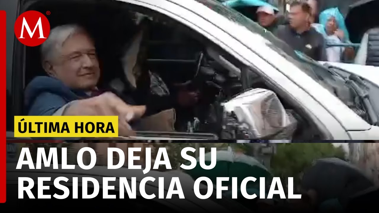 AMLO abandona Palacio Nacional y se dirige a su casa de Tlalpan