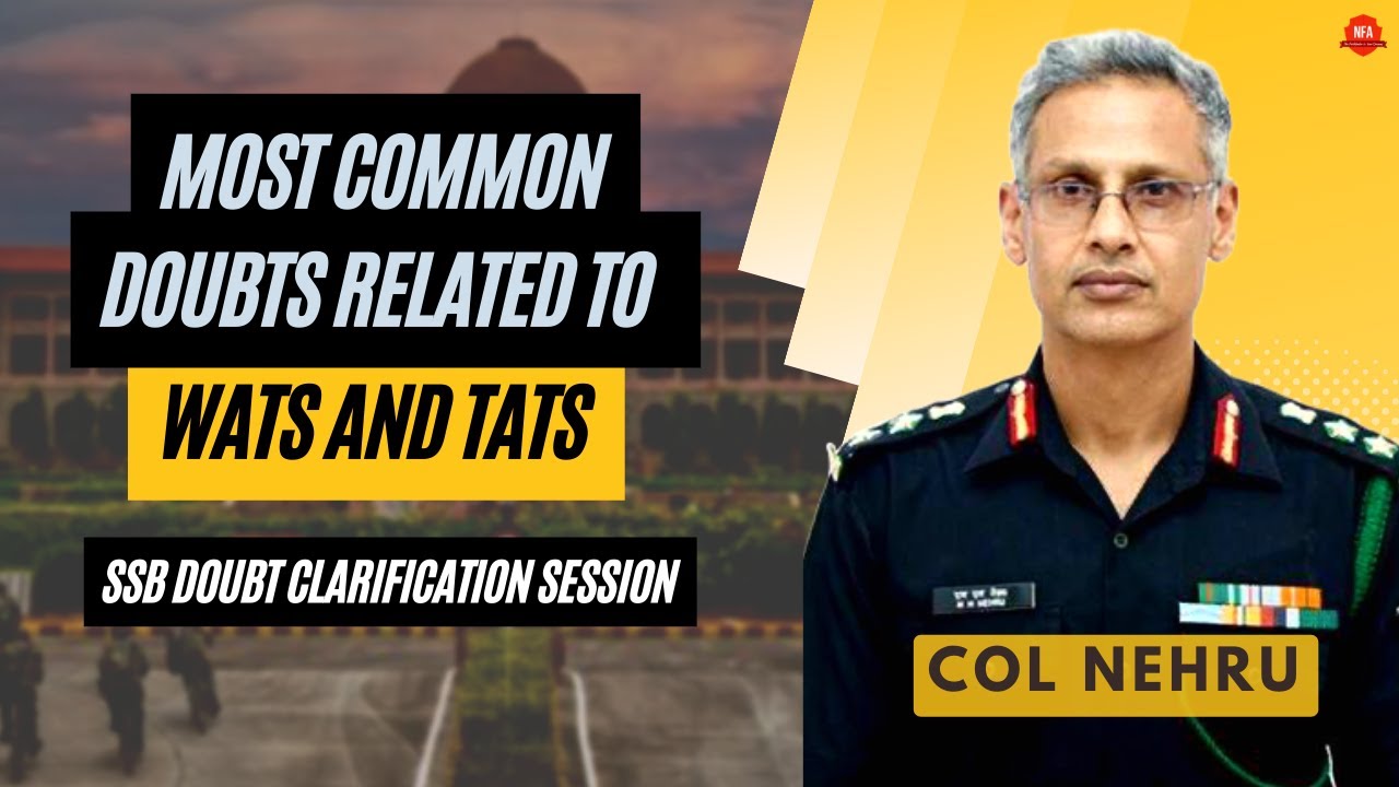 How Should You Write WAT Sentences and Perceive TAT Pictures | SSB Doubt Clarification Session