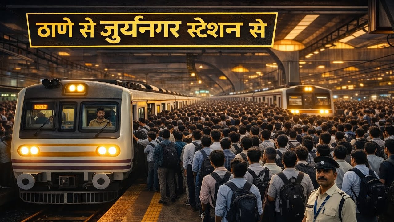 Thane To Juinagar Mumbai Local Train MLT 2026 Happy Journey 🚊