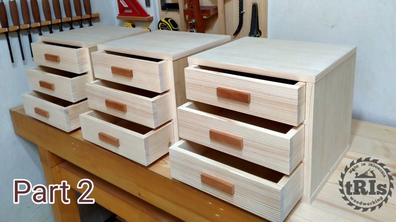 Make A Drawers / Laci Dari Kayu Bekas (Part 2) - DIY Woodworking